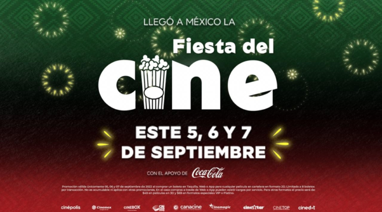 CINÉPOLIS CELEBRA EN SEPTIEMBRE, A NIVEL NACIONAL, LA FIESTA DEL CINE