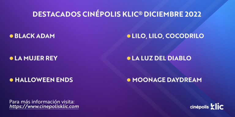 CINÉPOLIS KLIC y Grandes Estrenos en Diciembre 