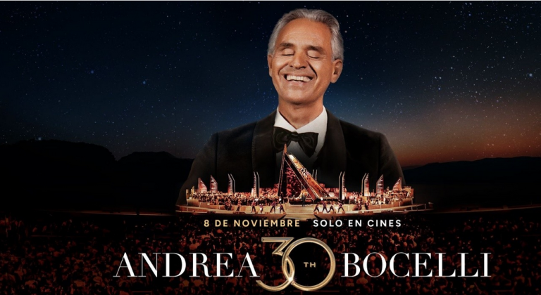 ANDREA BOCELLI 30: THE CELEBRATION, la película concierto del icónico tenor italiano Andrea Bocelli